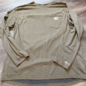 Carhartt Men's Khaki Long Sleeve Tee